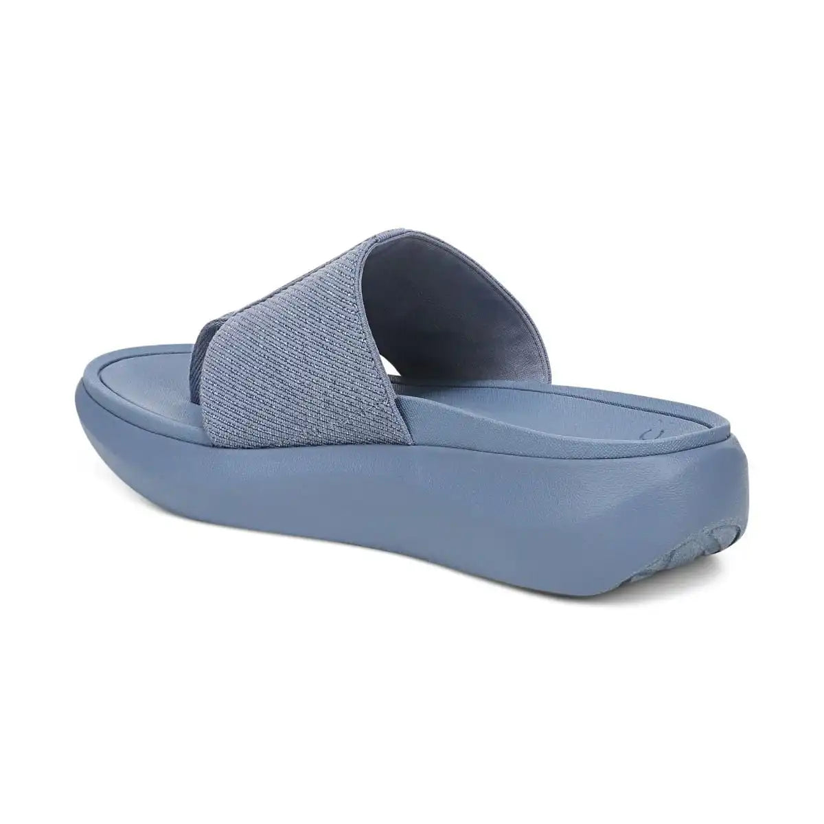 Beach Aqua Platform Toe Post Sandal Pacific Blue