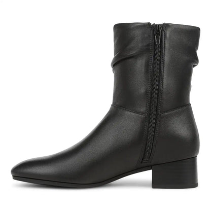 Remi Short Boot Black Leather