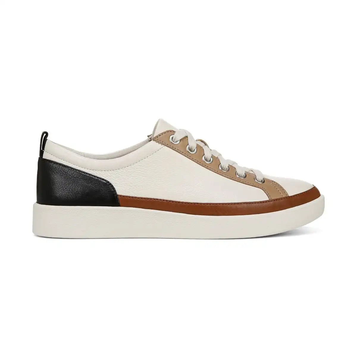 Winny Sneaker Ivory Black Leather