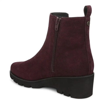 Aria 2.0 Wedge Ankle Bootie Mulled Wine Suede