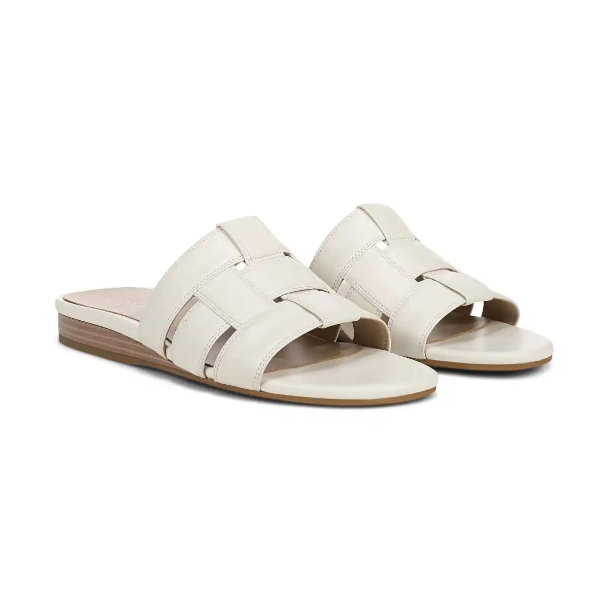 Glendora Slide Sandal Ivory Leather