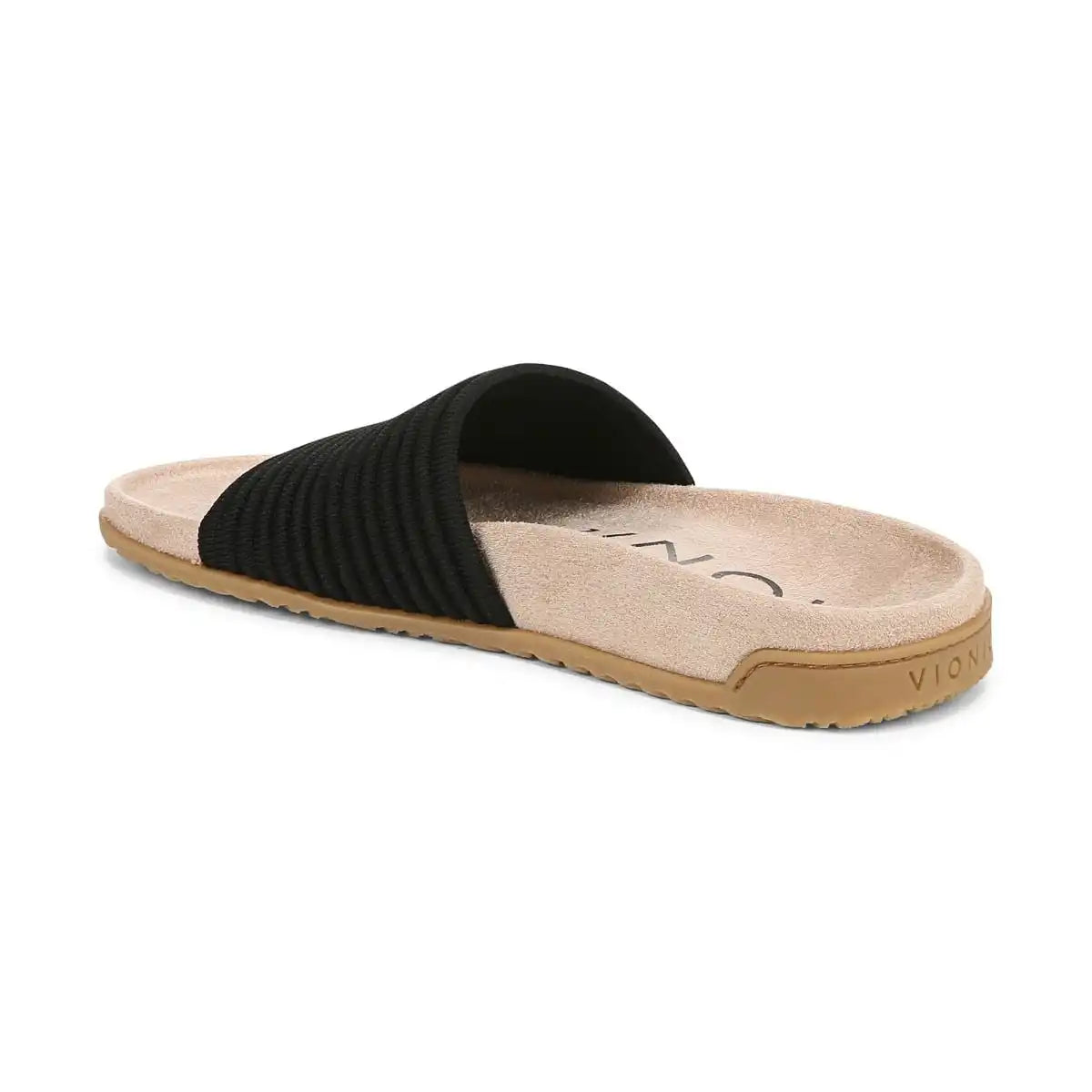Evie Knit Slide Sandal Black