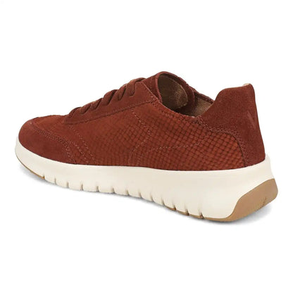Uptown Sneaker Baked Clay Snake Embossed Nubuck