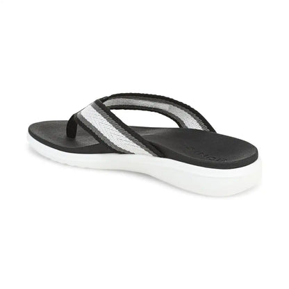 Beach Indigo Toe Post Sandal Black Multi