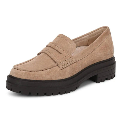 Georgia Lug Sole Loafer Desert Sand Suede