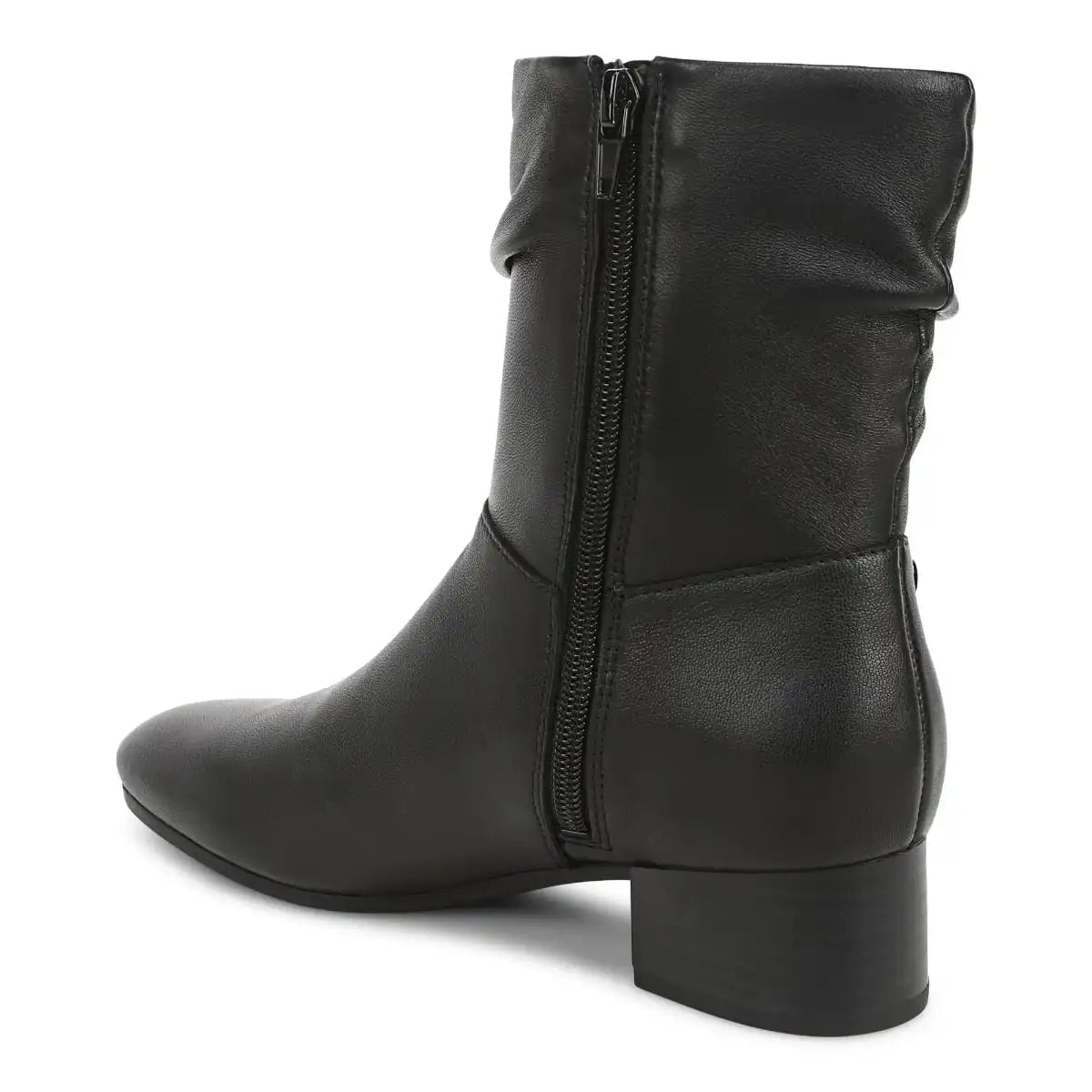 Remi Short Boot Black Leather
