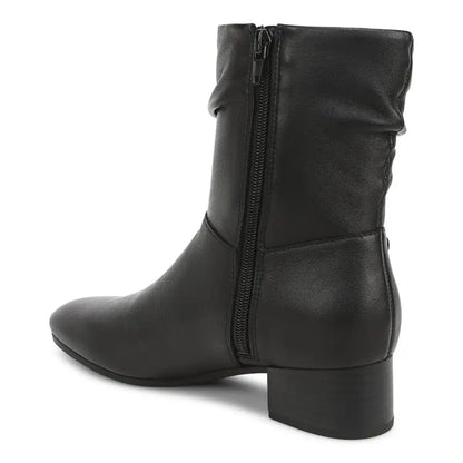 Remi Short Boot Black Leather