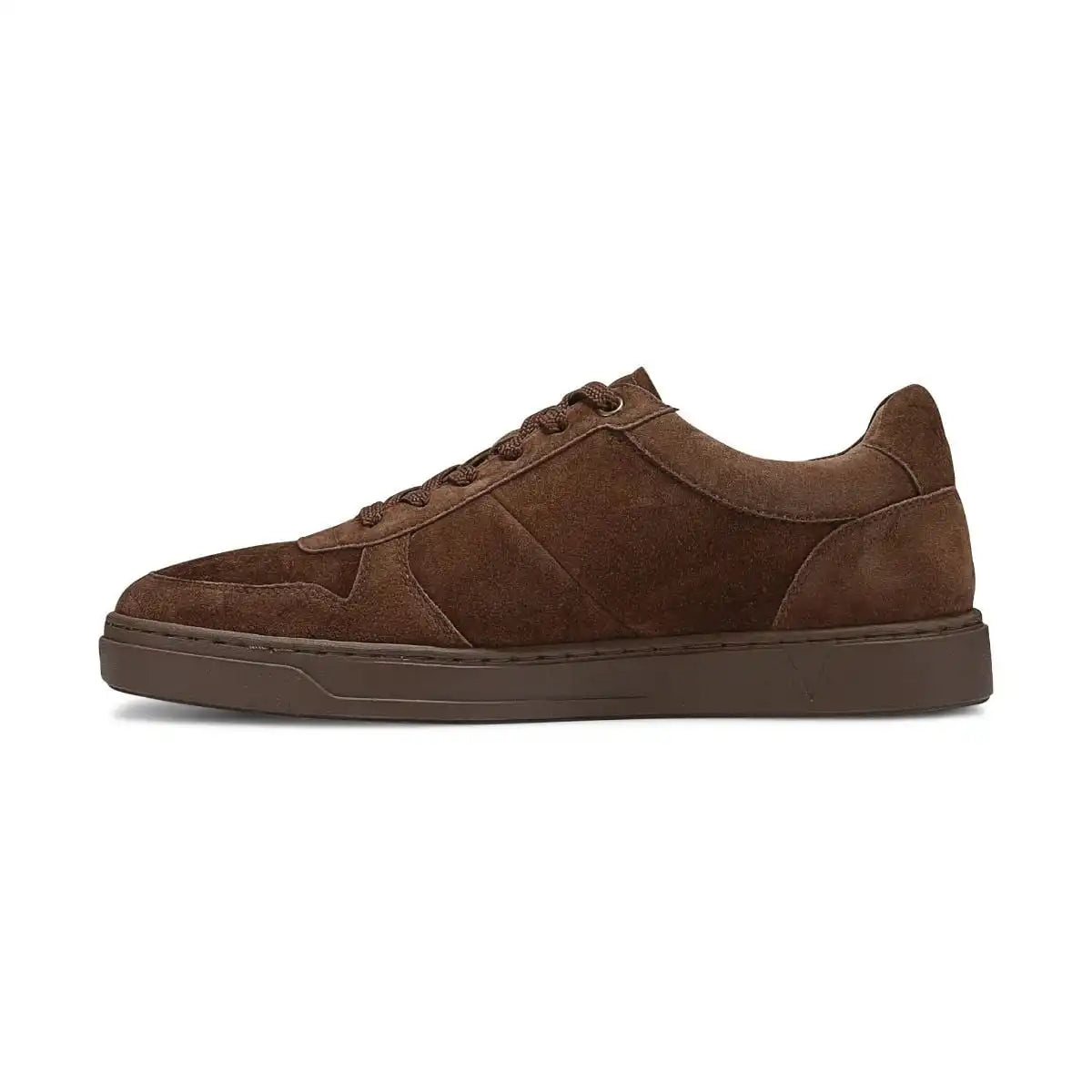 Lucas Court Lace Up Sneaker Dark Brown Suede