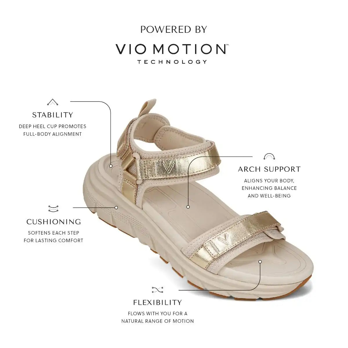Walk Max Wanderer Sandal Black Leather