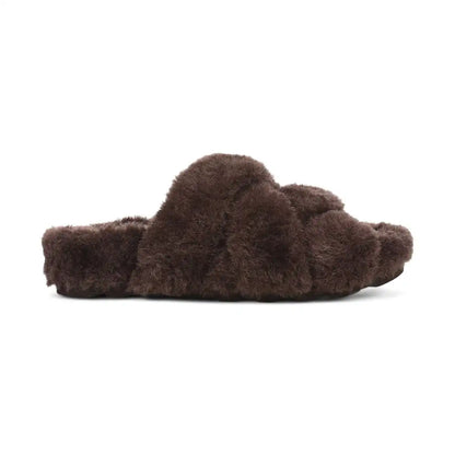 Peppa Open Toe Slipper Dark Brown