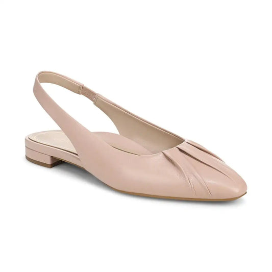 Gabriela Slingback Flat Rugby Tan Leather