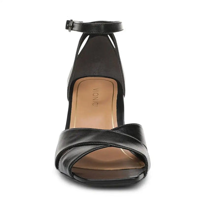 Charmaine Heeled Sandal Black Leather