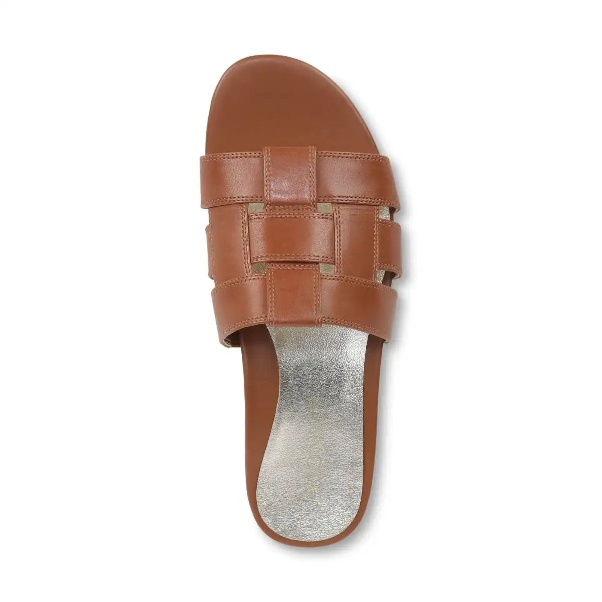 Glendora Slide Sandal Tan Leather
