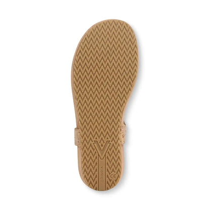Palisades Toe Post Ankle Strap Sandal Gold Cork