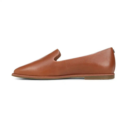 Willa 2.0 Slip on Flat Tan Leather