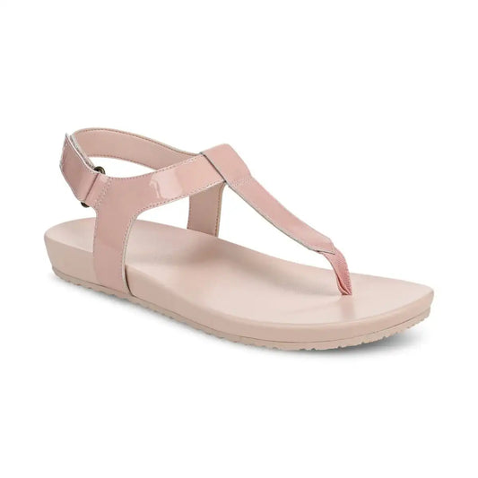 Palisades Toe Post Ankle Strap Sandal Smokey Rose Patent