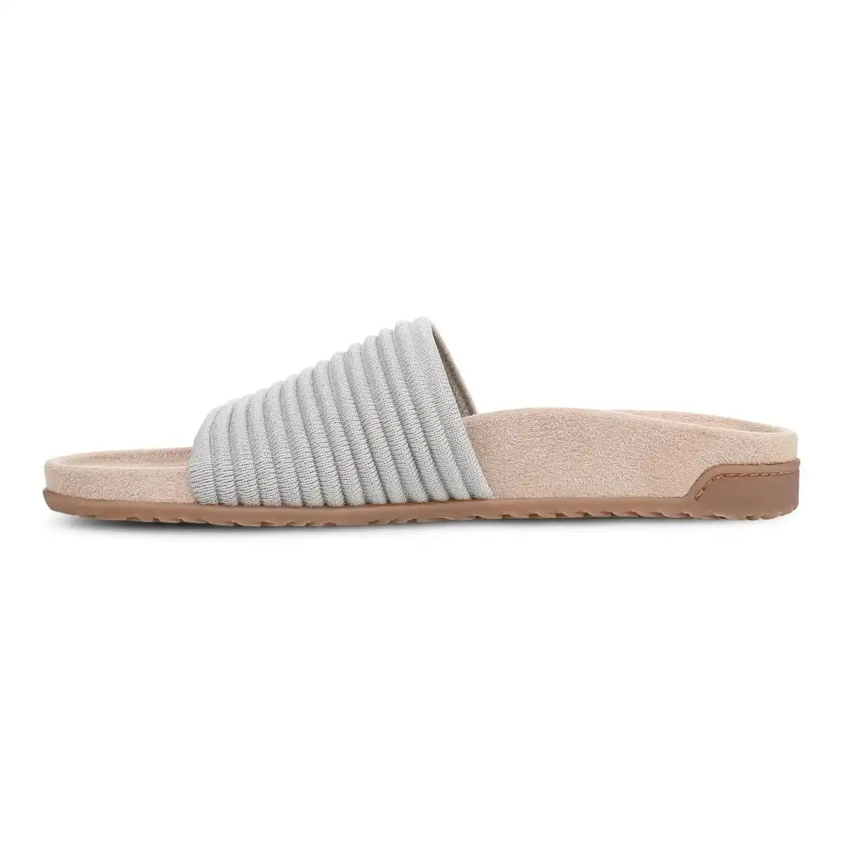 Evie Knit Slide Sandal Vapor Silver