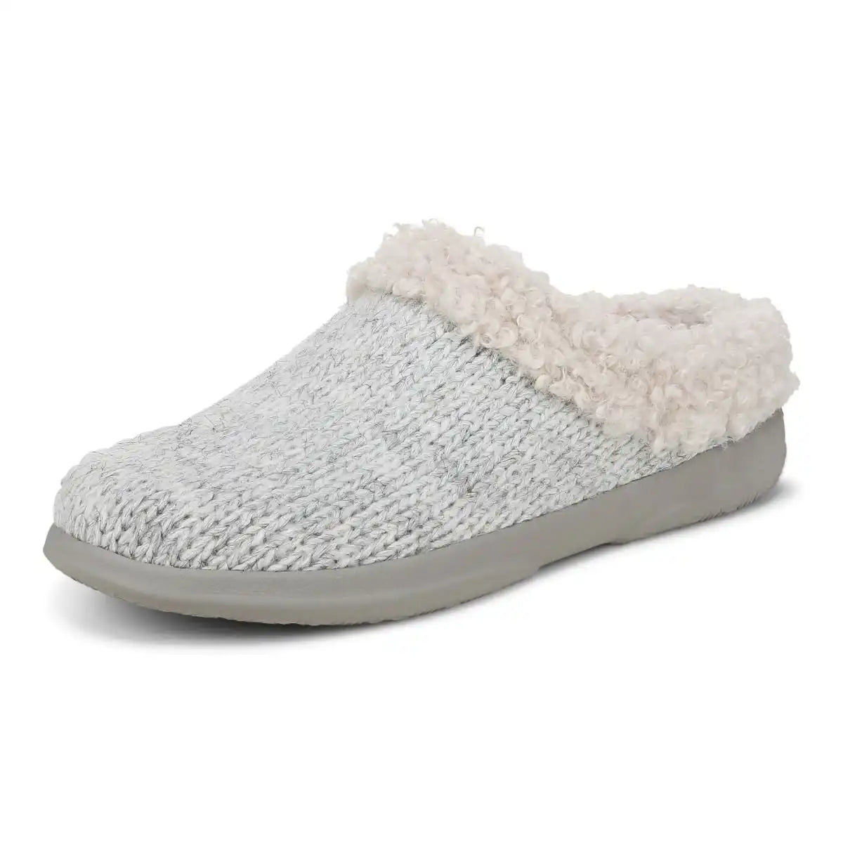 Cheyenne Mule Slipper Light Grey