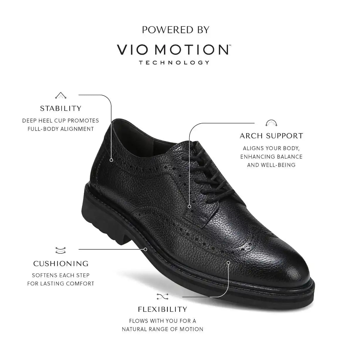 Lombard Oxford Lace Up Black Leather