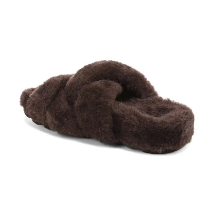 Peppa Open Toe Slipper Dark Brown