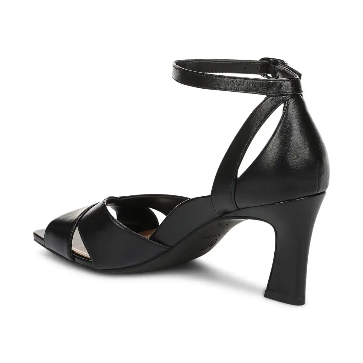 Charmaine Heeled Sandal Black Leather