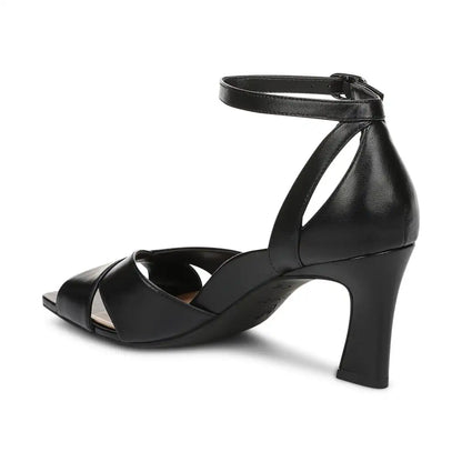 Charmaine Heeled Sandal Black Leather
