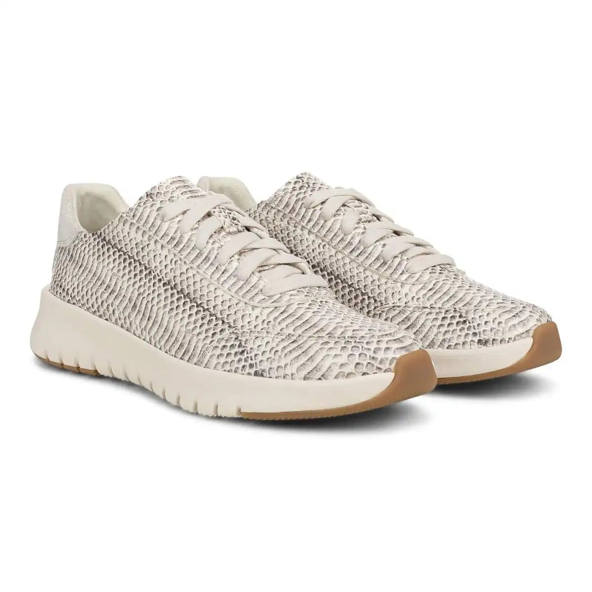 Uptown Sneaker Ivory Python Print Leather