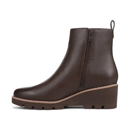 Aria 2.0 Wedge Ankle Bootie Dark Brown Leather