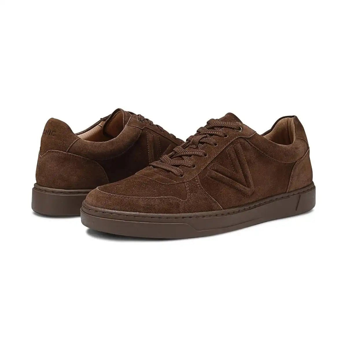 Lucas Court Lace Up Sneaker Dark Brown Suede