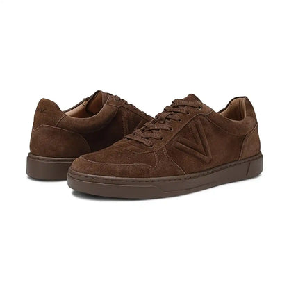 Lucas Court Lace Up Sneaker Dark Brown Suede