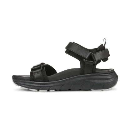 Walk Max Wanderer Sandal Black Leather