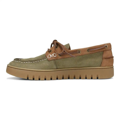 Men's Uptown Boat Dark Olive Nubuck