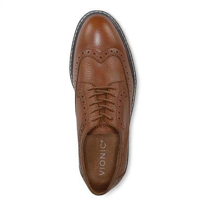 Lombard Oxford Lace Up Tan Leather