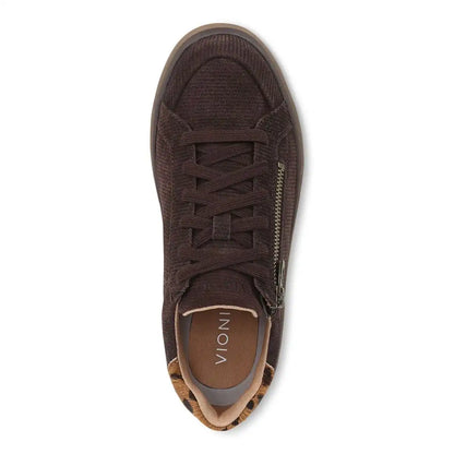 City Walk AXS Sneaker Chocolate Ganache Ribbed Suede