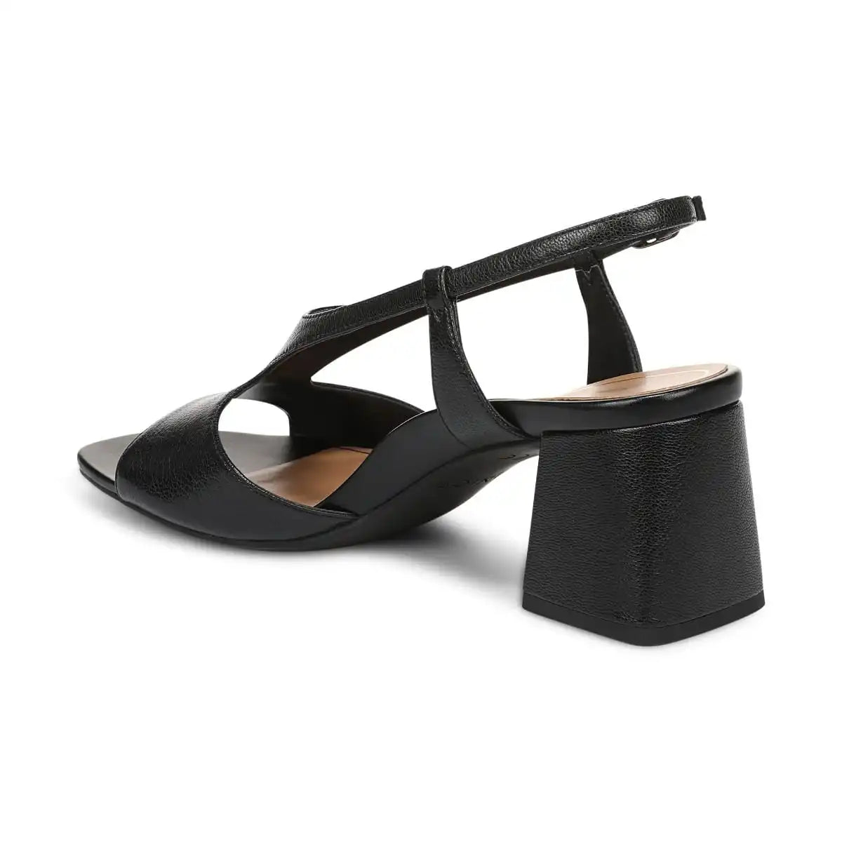 Raquel Heeled Sandal Black Leather