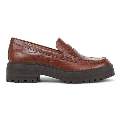 Georgia Lug Sole Loafer Bread Brown Leather