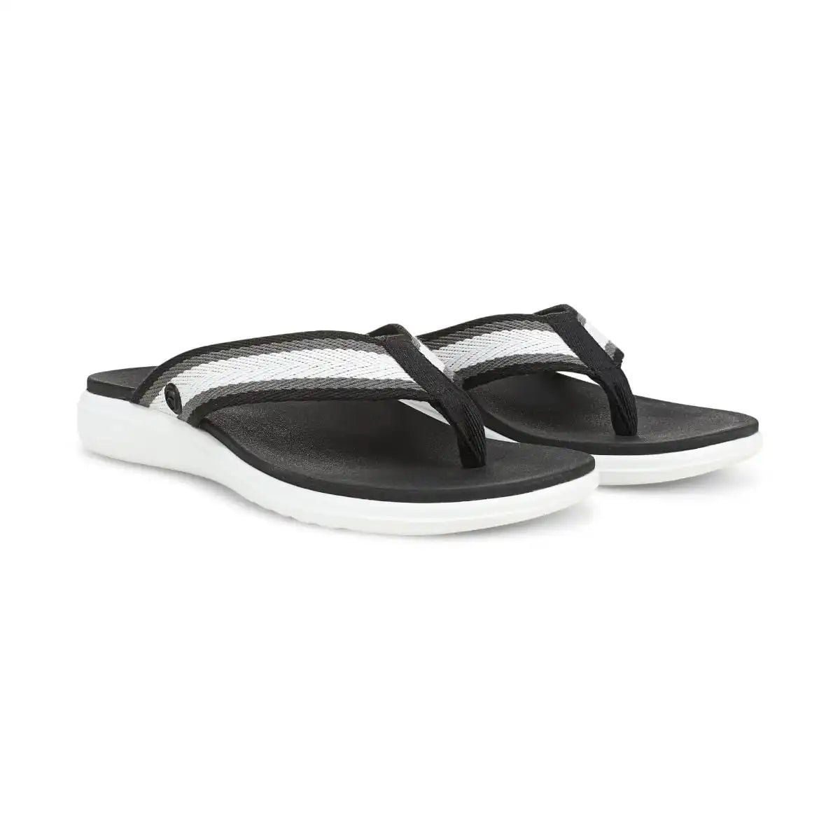 Beach Indigo Toe Post Sandal Black Multi