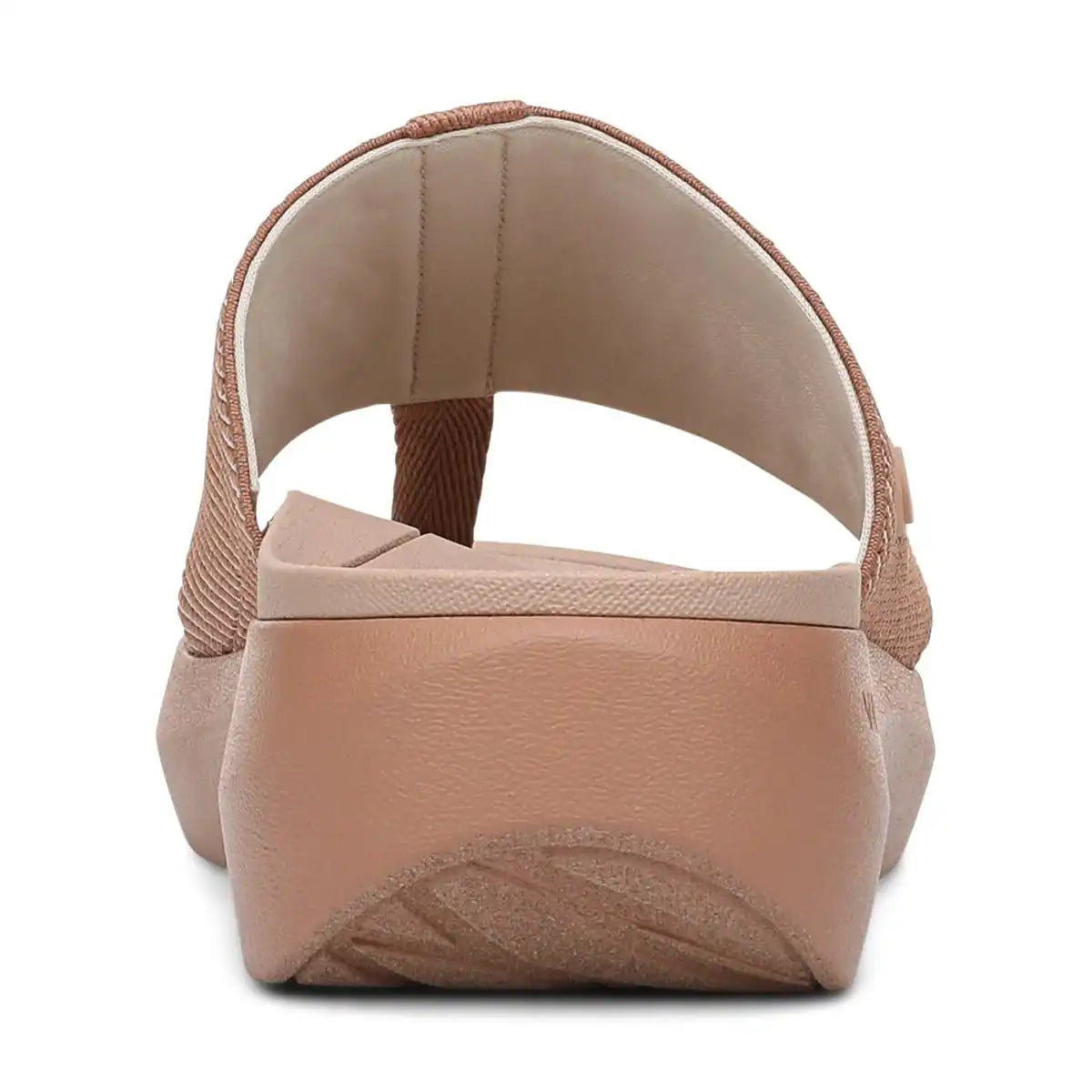 Beach Aqua Platform Toe Post Sandal Mocha Mousse