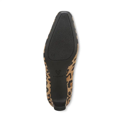 Samira Mary Jane Dress Heel Tan Leopard Print Suede