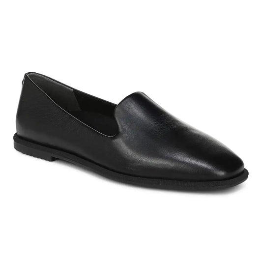 Willa 2.0 Slip on Flat Black Leather