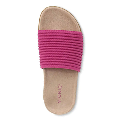 Evie Knit Slide Sandal Rose Violet
