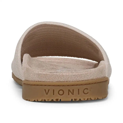 Evie Knit Slide Sandal Cream