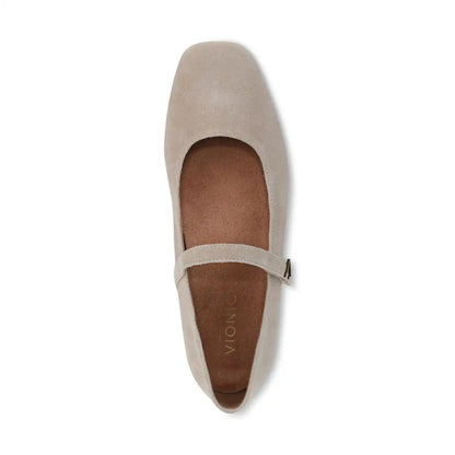 Alameda Mary Jane Flat Lucid Beige Suede