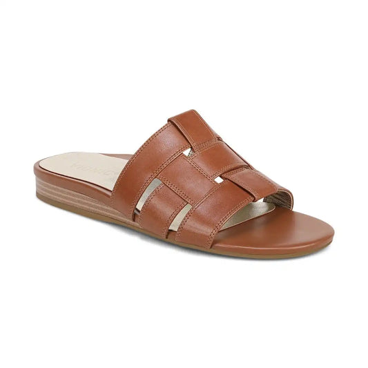 Glendora Slide Sandal Tan Leather