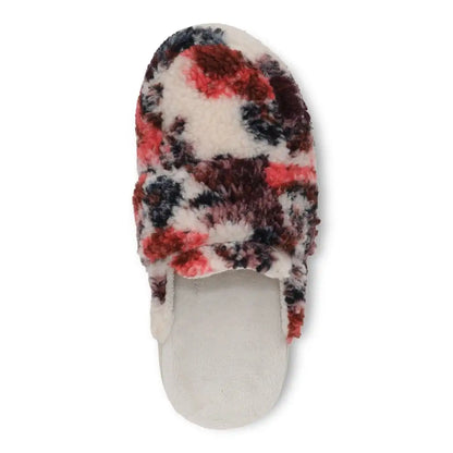 Gemma II Mule Slippers Ivory Floral Shearling