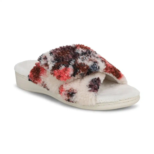 Relax II Slippers Ivory Floral Shearling
