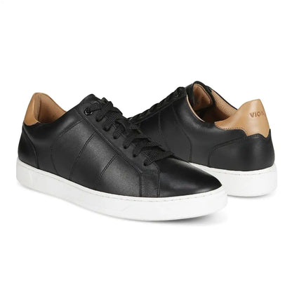 Lucas II Lace Up Sneaker Black Tan Leather