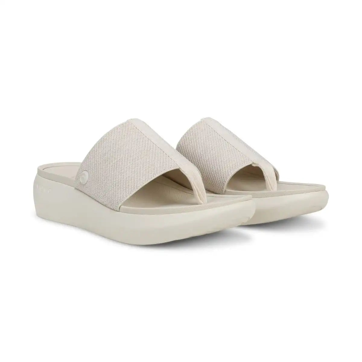 Beach Aqua Platform Toe Post Sandal Ivory
