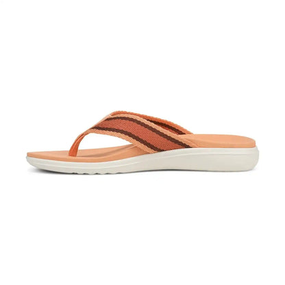 Beach Indigo Toe Post Sandal Shell Coral Multi