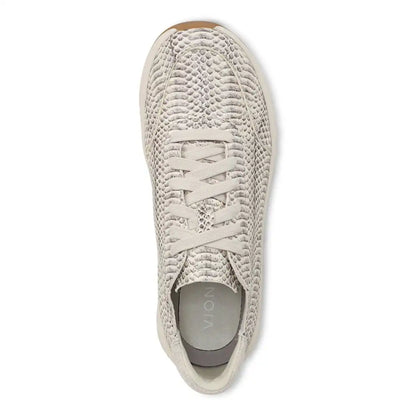 Uptown Sneaker Ivory Python Print Leather